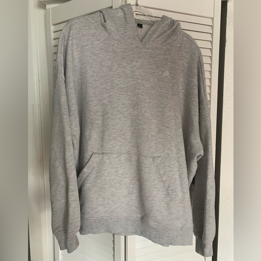 Oner Active Longline Heather Gray Hoodie sz M